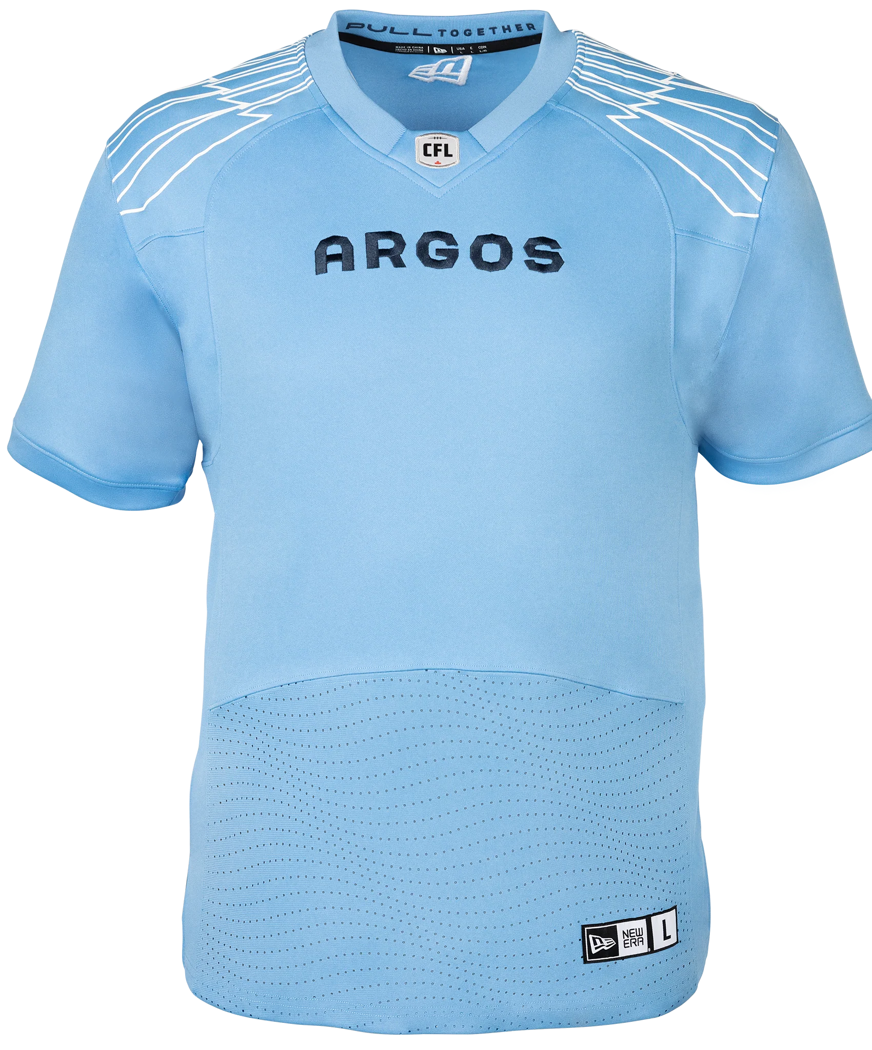 Toronto Argonauts CFL New Era 2023 Home Replica Jersey - Baby Blue - Pro League Sports Collectibles Inc.