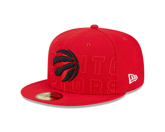 Toronto Raptors 2023 Official NBA Draft Edition 59FIFTY New Era - Fitted Hat - Red - Pro League Sports Collectibles Inc.