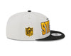 Pittsburgh Steelers New Era 2023 NFL Draft 9FIFTY Snapback Adjustable Hat - Stone/Black - Pro League Sports Collectibles Inc.