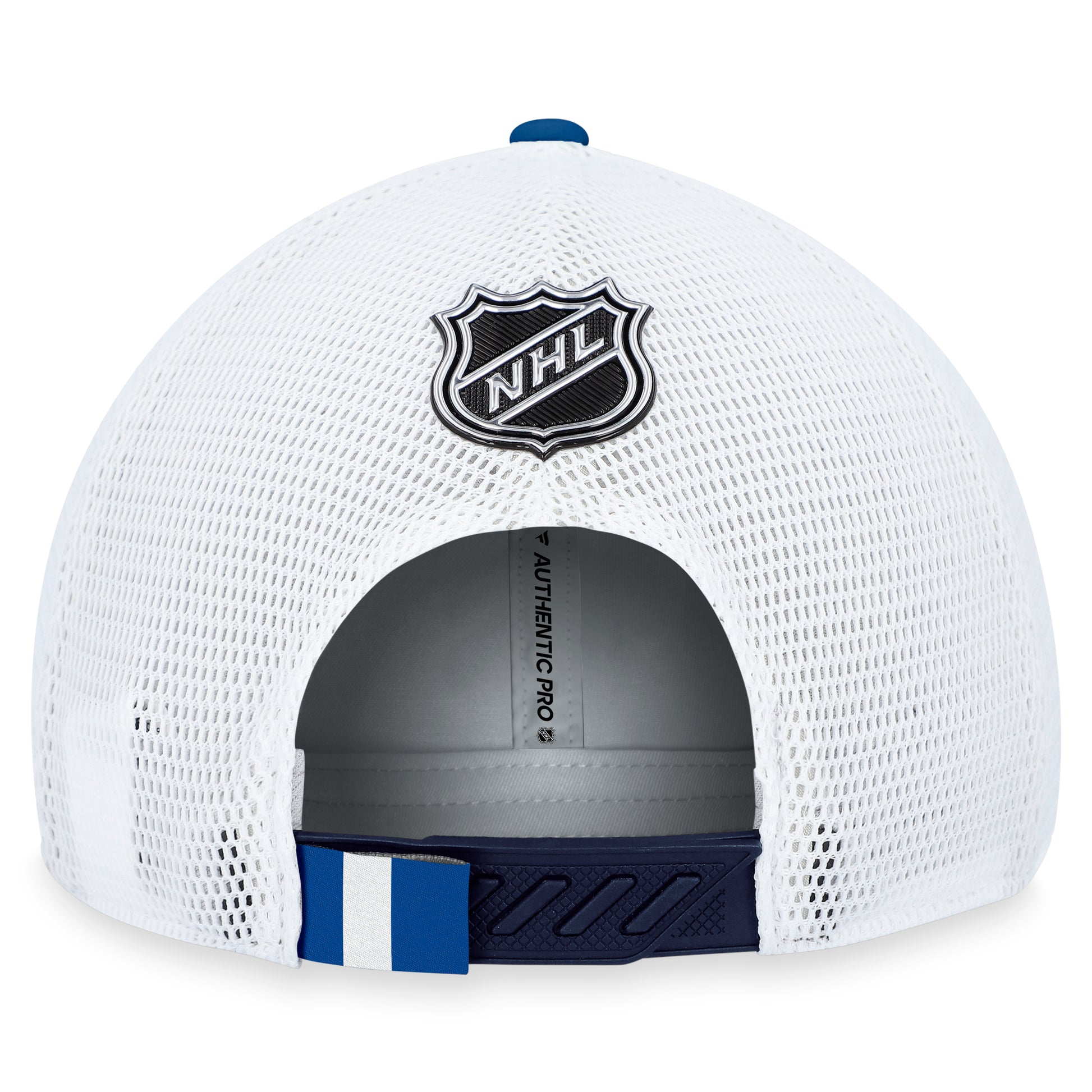 Winnipeg Jets Fanatics Branded Blue 2023 NHL Draft On Stage Trucker Adjustable Hat - Pro League Sports Collectibles Inc.