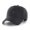 Toronto Raptors Tonal 47 Brand MVP Basic Adjustable Hat - Black on Black - Pro League Sports Collectibles Inc.