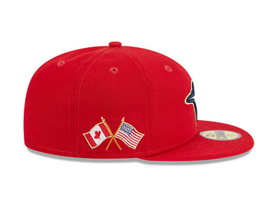 Toronto Blue Jays 4th of July 2023 On-Field New Era 59FIFTY Fitted Hat - Pro League Sports Collectibles Inc.