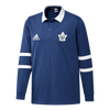 Toronto Maple Leafs Adidas Rugby Long Sleeve Top - Blue - Pro League Sports Collectibles Inc.