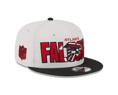 Atlanta Falcons New Era 2023 NFL Draft 9FIFTY Snapback Adjustable Hat - Stone/Red - Pro League Sports Collectibles Inc.