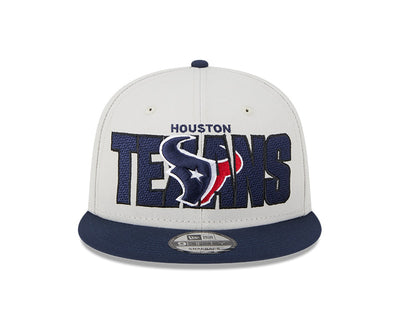 Houston Texans New Era 2023 NFL Draft 9FIFTY Snapback Adjustable Hat - Stone/Navy - Pro League Sports Collectibles Inc.