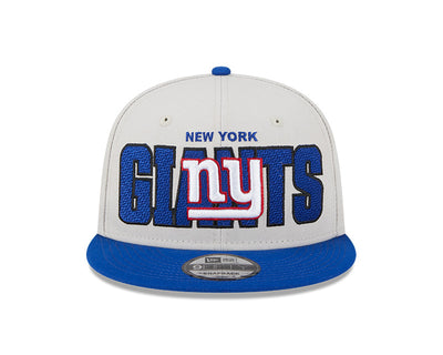 New York Giants New Era 2023 NFL Draft 9FIFTY Snapback Adjustable Hat - Stone/Royal - Pro League Sports Collectibles Inc.