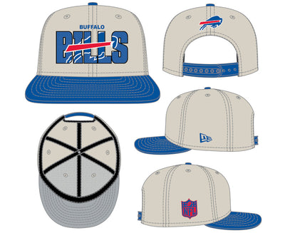 Buffalo Bills New Era 2023 NFL Draft 9FIFTY Snapback Adjustable Hat - Stone/Royal - Pro League Sports Collectibles Inc.