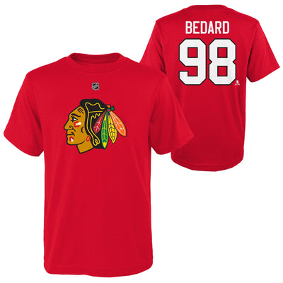 Youth Chicago Blackhawks Connor Bedard #98 T-Shirt - Pro League Sports Collectibles Inc.