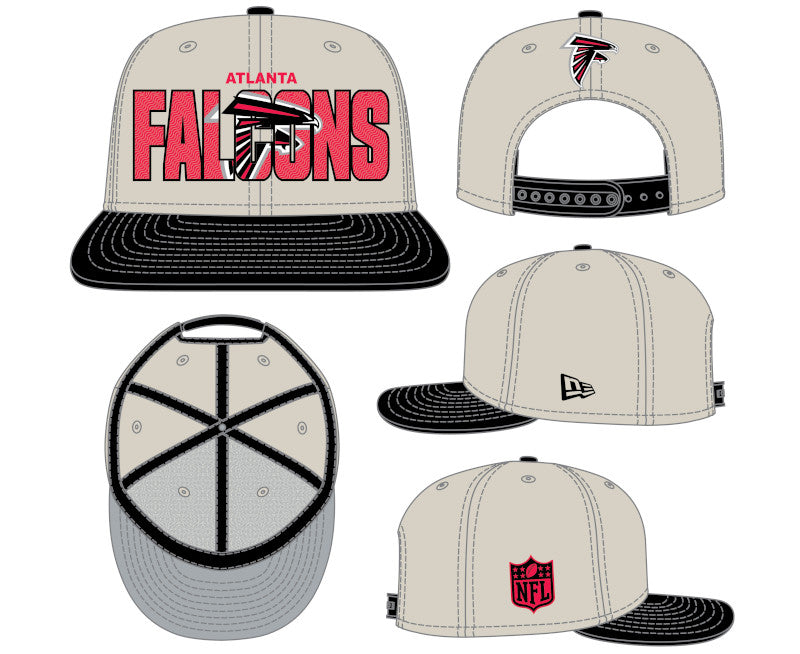 Men's New Era Stone/Red Atlanta Falcons 2023 NFL Draft 9FIFTY Snapback  Adjustable Hat