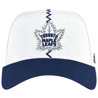 Toronto Maple Leafs Adidas White Reverse Retro 2.0 Flex Fit Hat - Pro League Sports Collectibles Inc.