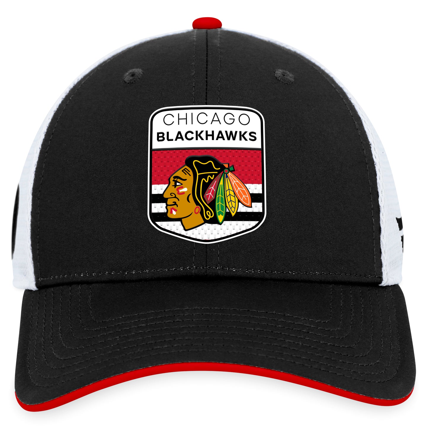 Chicago Blackhawks Fanatics Branded Blue 2023 NHL Draft On Stage Trucker Adjustable Hat - Pro League Sports Collectibles Inc.