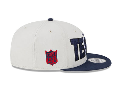 Houston Texans New Era 2023 NFL Draft 9FIFTY Snapback Adjustable Hat - Stone/Navy - Pro League Sports Collectibles Inc.