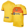 Youth Barcelona  F.C. Nike 2022/23 4th Breathe Stadium Replica Jersey - Yellow - Pro League Sports Collectibles Inc.