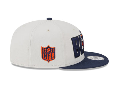 Chicago Bears New Era 2023 NFL Draft 9FIFTY Snapback Adjustable Hat - Stone/Navy - Pro League Sports Collectibles Inc.