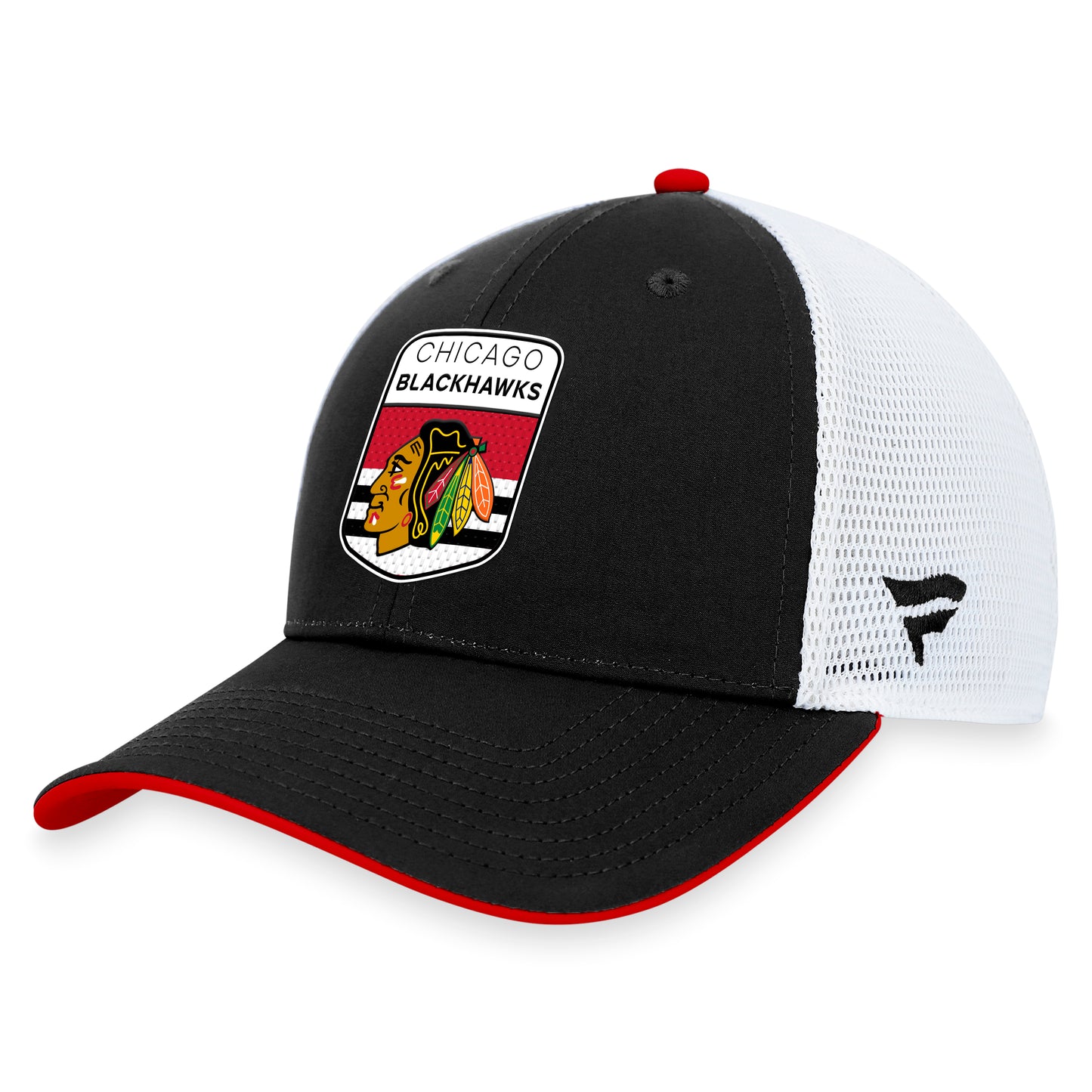 Chicago Blackhawks Fanatics Branded Blue 2023 NHL Draft On Stage Trucker Adjustable Hat - Pro League Sports Collectibles Inc.