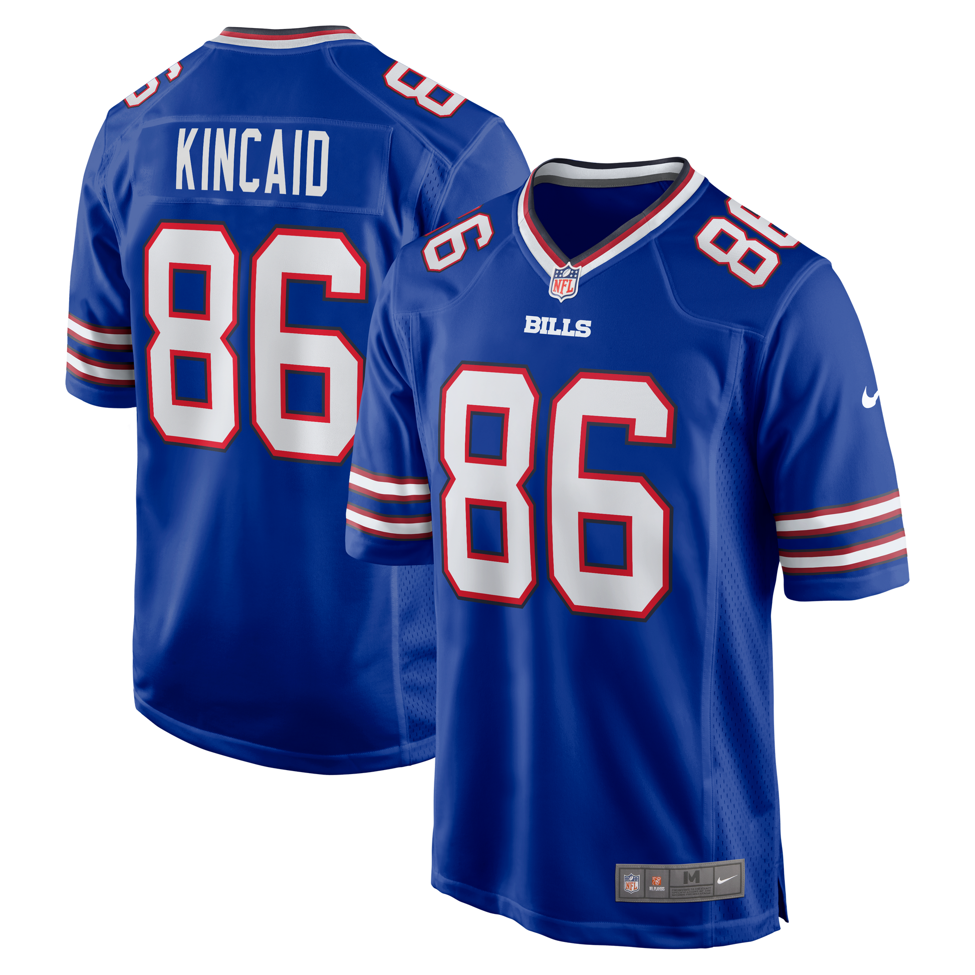 Dalton Kincaid #86 Buffalo Bills Royal Nike 2023 First Round Draft Pick Game Finished Player Jersey - Pro League Sports Collectibles Inc.