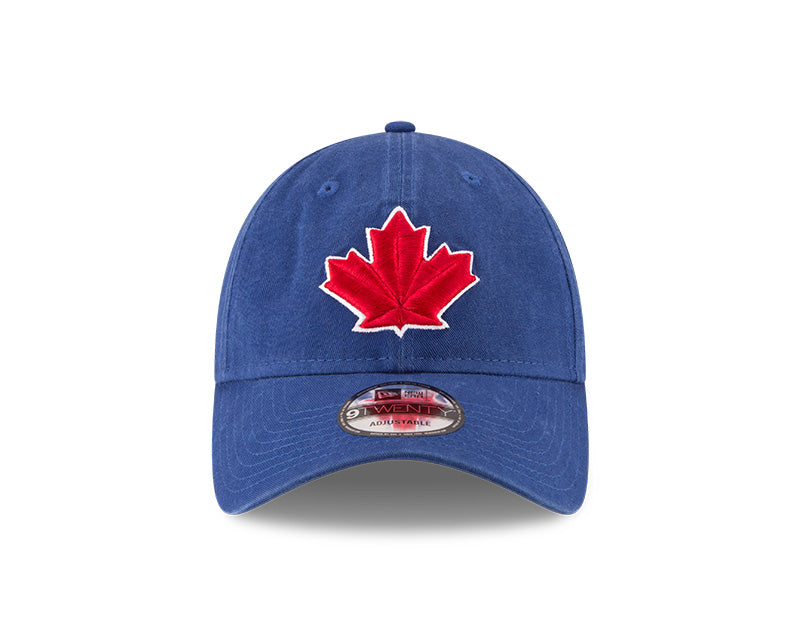 Toronto Blue Jays New Era Alternate Blue/Red Leaf Replica Core Classic - 9TWENTY Adjustable Hat - Pro League Sports Collectibles Inc.