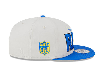 Los Angeles Rams New Era 2023 NFL Draft 9FIFTY Snapback Adjustable Hat - Stone/Royal - Pro League Sports Collectibles Inc.