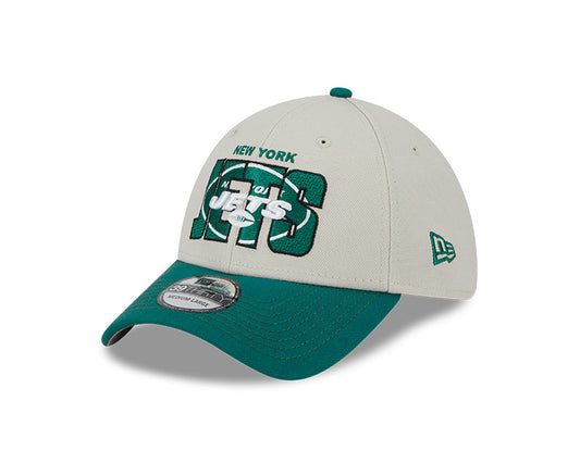 New York Jets New Era 2023 NFL Draft 39THIRTY Flex Hat - Cream - Pro League Sports Collectibles Inc.