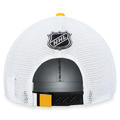 Pittsburgh Penguins Fanatics Branded Blue 2023 NHL Draft On Stage Trucker Adjustable Hat - Pro League Sports Collectibles Inc.
