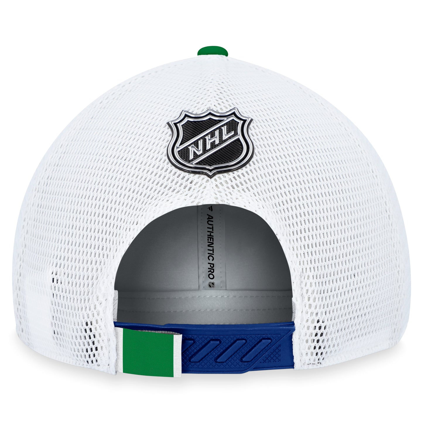 Vancouver Canucks Fanatics Branded Blue 2023 NHL Draft On Stage Trucker Adjustable Hat - Pro League Sports Collectibles Inc.