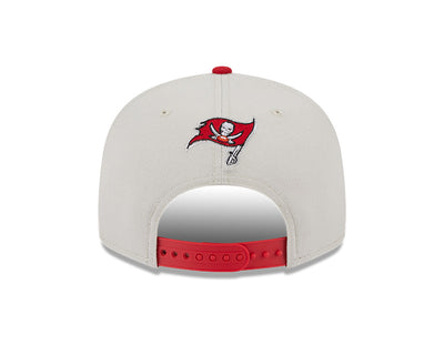 Tampa Bay Buccaneers New Era 2023 NFL Draft 9FIFTY Snapback Adjustable Hat - Stone/Red - Pro League Sports Collectibles Inc.