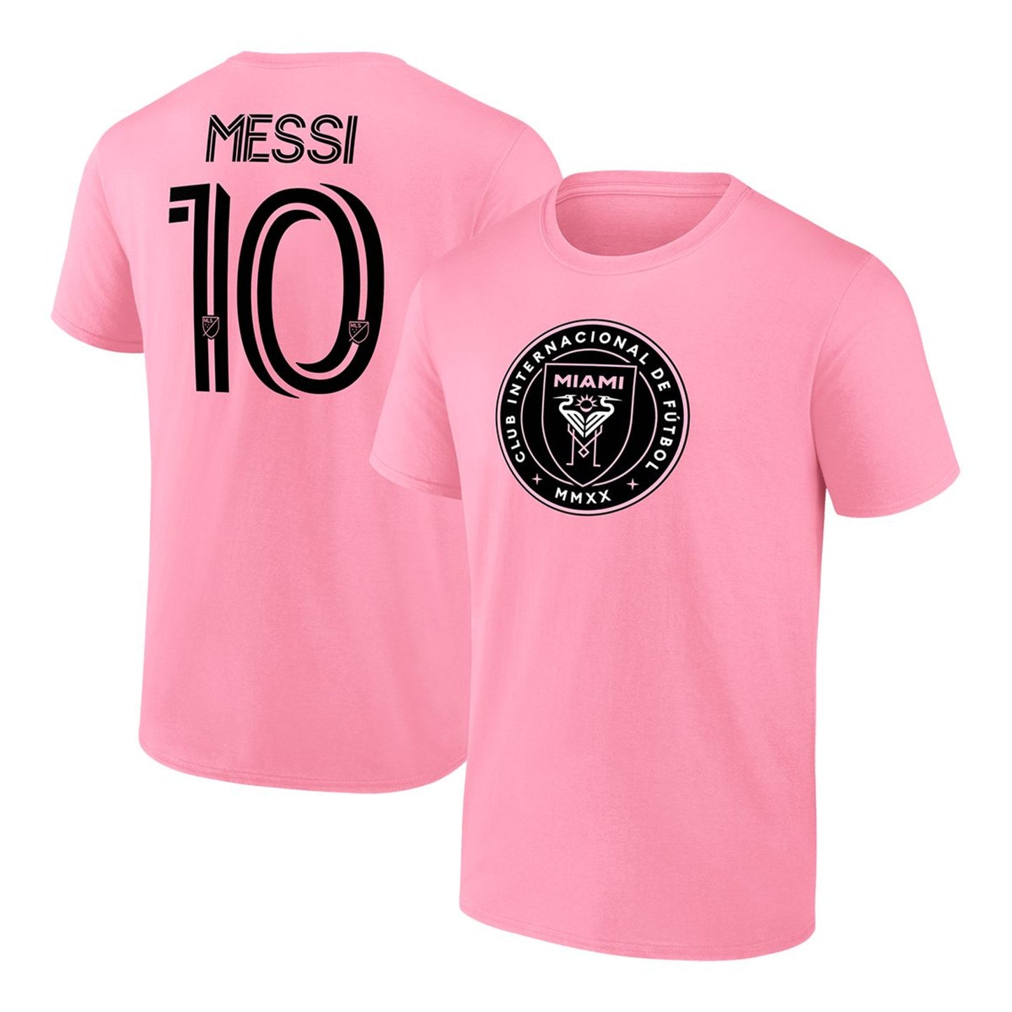 Inter Miami CF Fanatics Lionel Messi Player T Shirt - Pink