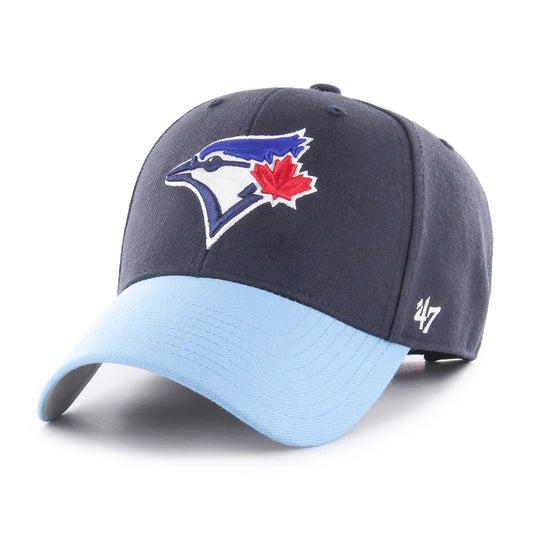 Toronto Blue Jays MVP Two-Tone 47 Brand Adjustable Hat - Black/Blue