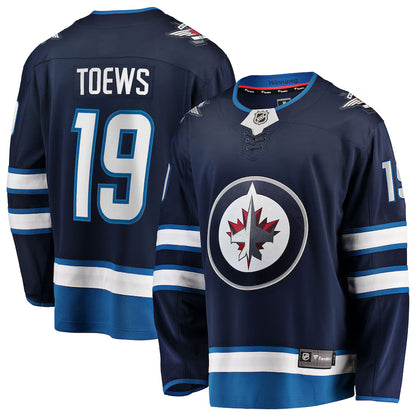 Jonathan Toews #19 Winnipeg Jets Fanatics Home Breakaway Jersey - Navy