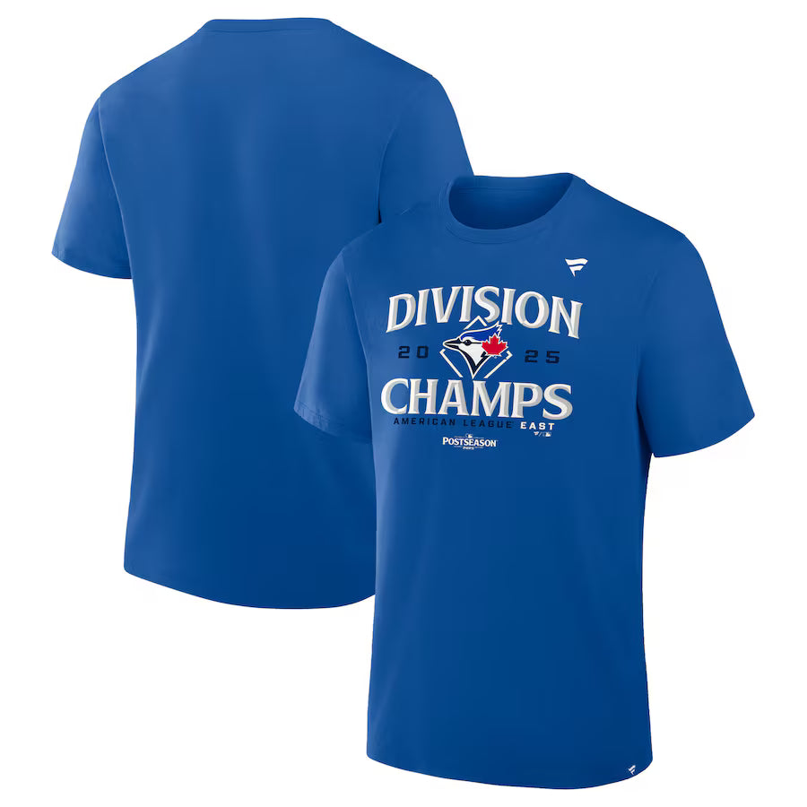 Youth Toronto Blue Jays MLB Fanatics 2025 AL East Division Champions Locker Room T-Shirt