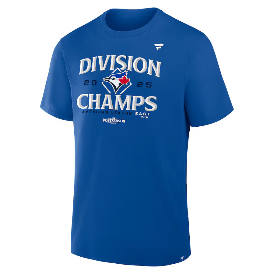 Youth Toronto Blue Jays MLB Fanatics 2025 AL East Division Champions Locker Room T-Shirt
