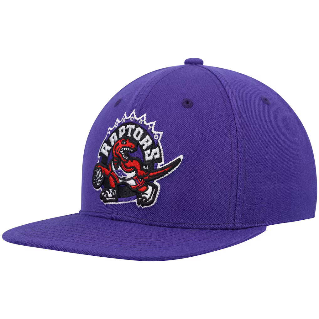 Youth Toronto Raptors HardWood Classic Team Ground Outerstuff Snapback Hat - Purple