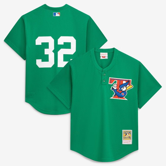 Roy Halladay #32 Toronto Blue Jays Mitchell & Ness Authentic Cooperstown Collection Batting Practice Jersey - Green