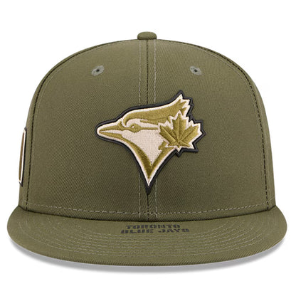 Toronto Blue Jays Armed Forces Day 2026 On-Field New Era 59FIFTY Fitted Hat - Olive