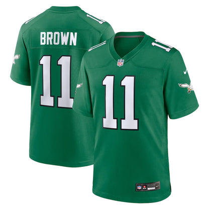 A.J Brown #11 Philadelphia Eagles Retro Green - Nike Game Jersey