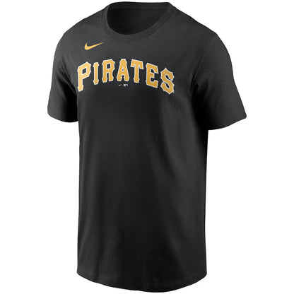 Pittsburgh Pirates Nike Team Wordmark Dri-Fit Black T-Shirt