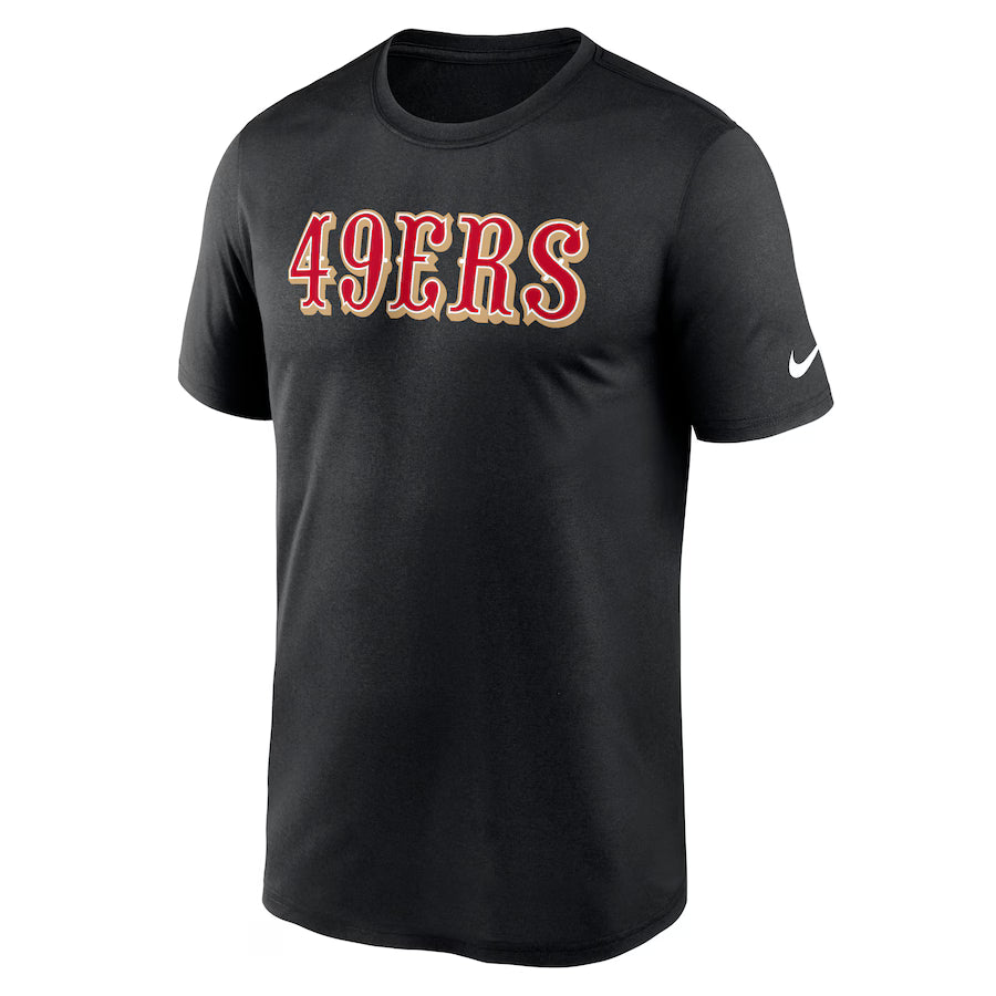 San Francisco 49ers Nike Primetime Legend Wordmark Performance T-Shirt - Black