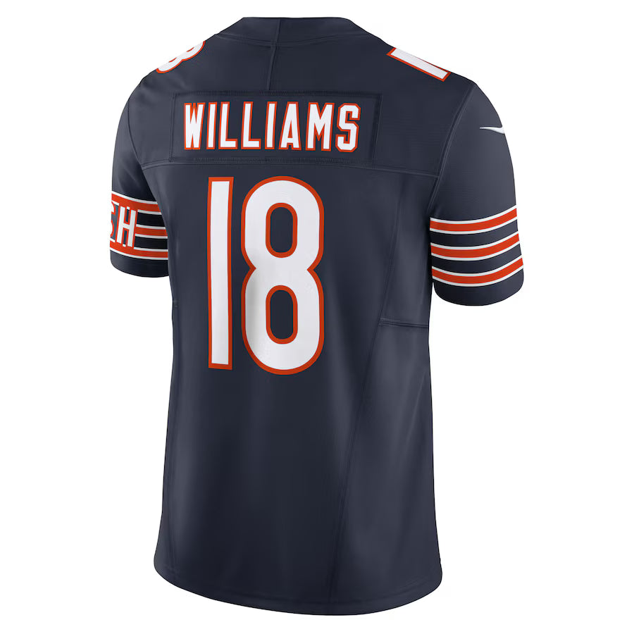 Caleb Williams #18 Chicago Bears Nike Vapor F.U.S.E Limited Home Jersey - Black