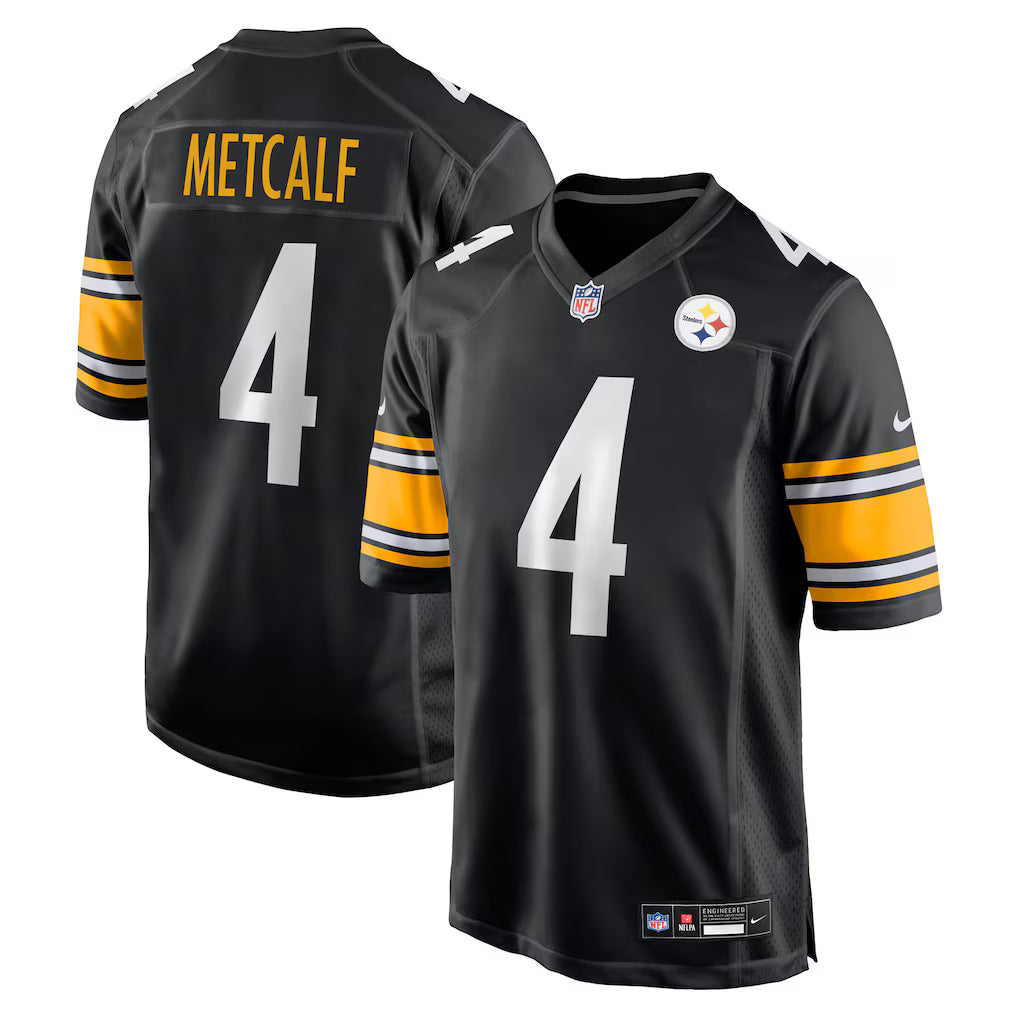 DK Metcalf #4 Pittsburgh Steelers Nike Game Jersey - Black