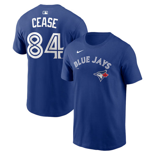 Toronto Blue Jays Dylan Cease #84 Nike Royal Fuse Name & Number T-Shirt