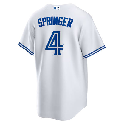 Toronto Blue Jays George Springer #4 Nike White Home Replica Team Jersey