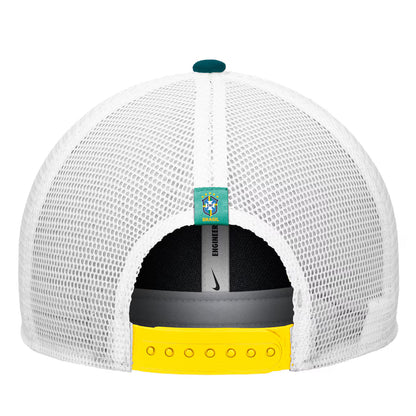 Brasil CBF Rope Trucker National Soccer Team Nike Adjustable Rise Cap