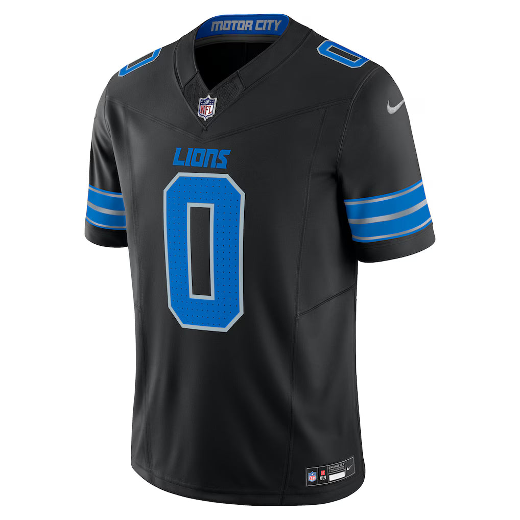 Jahmyr Gibbs #0 Vapor F.U.S.E Detroit Lions Nike Limited Jersey - Black