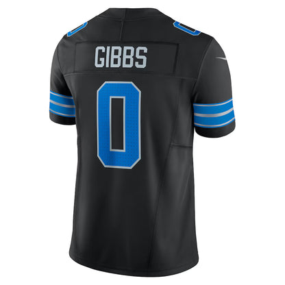 Jahmyr Gibbs #0 Vapor F.U.S.E Detroit Lions Nike Limited Jersey - Black