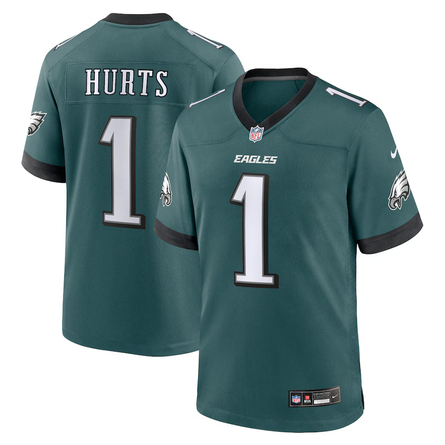 Jalen Hurts #1 Philadelphia Eagles Nike Game Jersey - Midnight Home Green