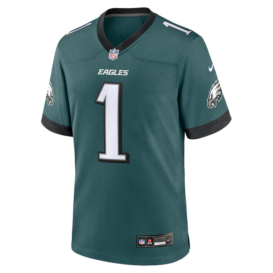 Jalen Hurts #1 Philadelphia Eagles Nike Game Jersey - Midnight Home Green