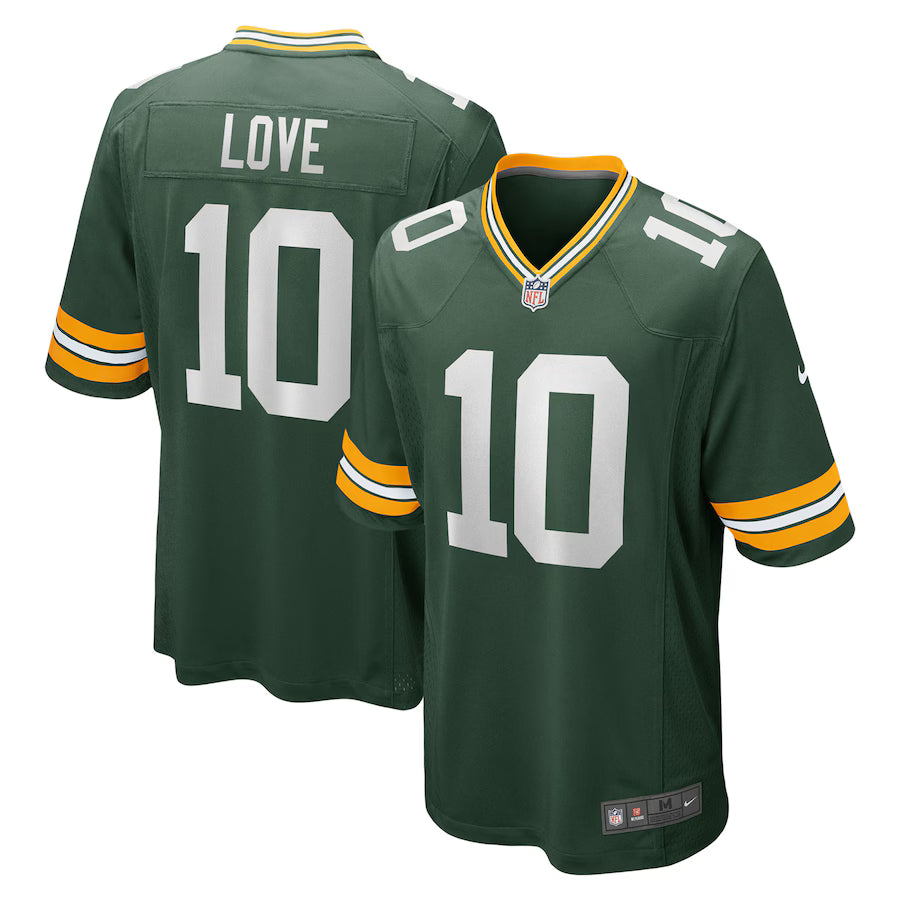 Jordan Love #10 Green Bay Packers Nike Player Game Home Jersey