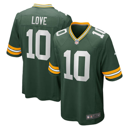 Jordan Love #10 Green Bay Packers Nike Player Game Home Jersey