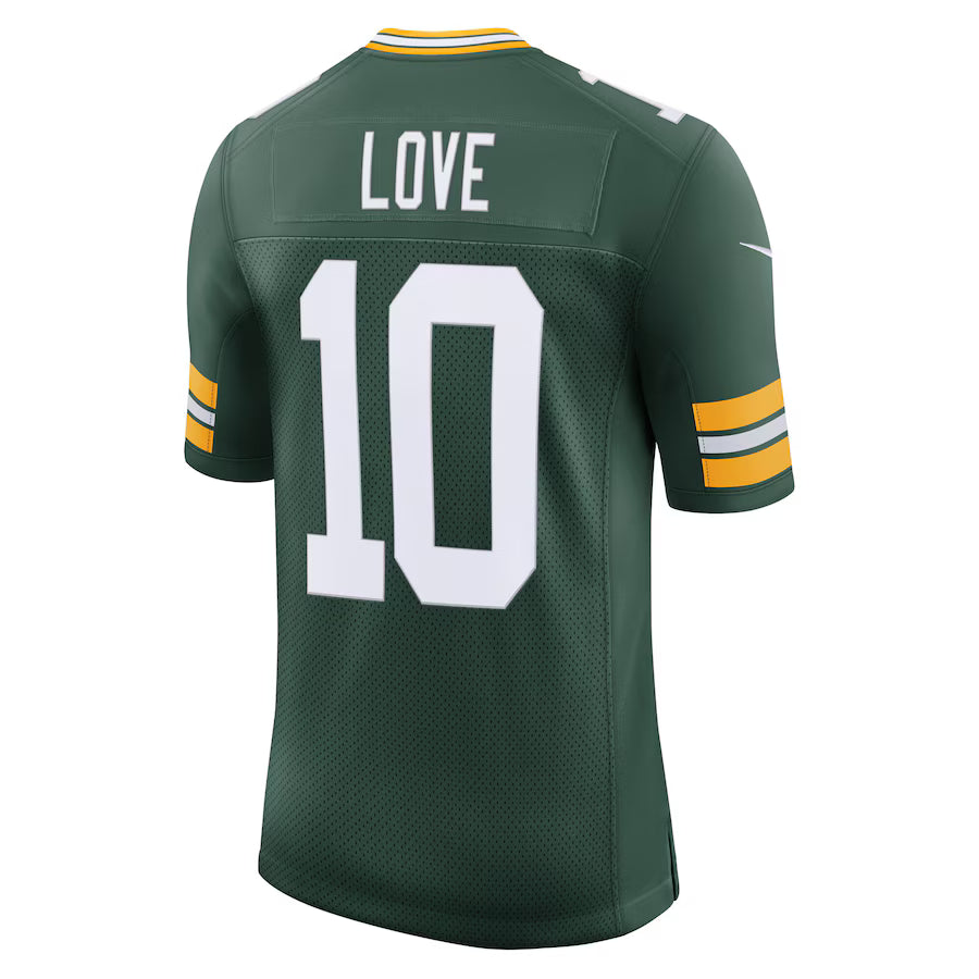 Jordan Love #10 Green Bay Packers Green Nike Limited Home Jersey