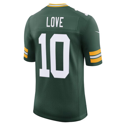 Jordan Love #10 Green Bay Packers Green Nike Limited Home Jersey